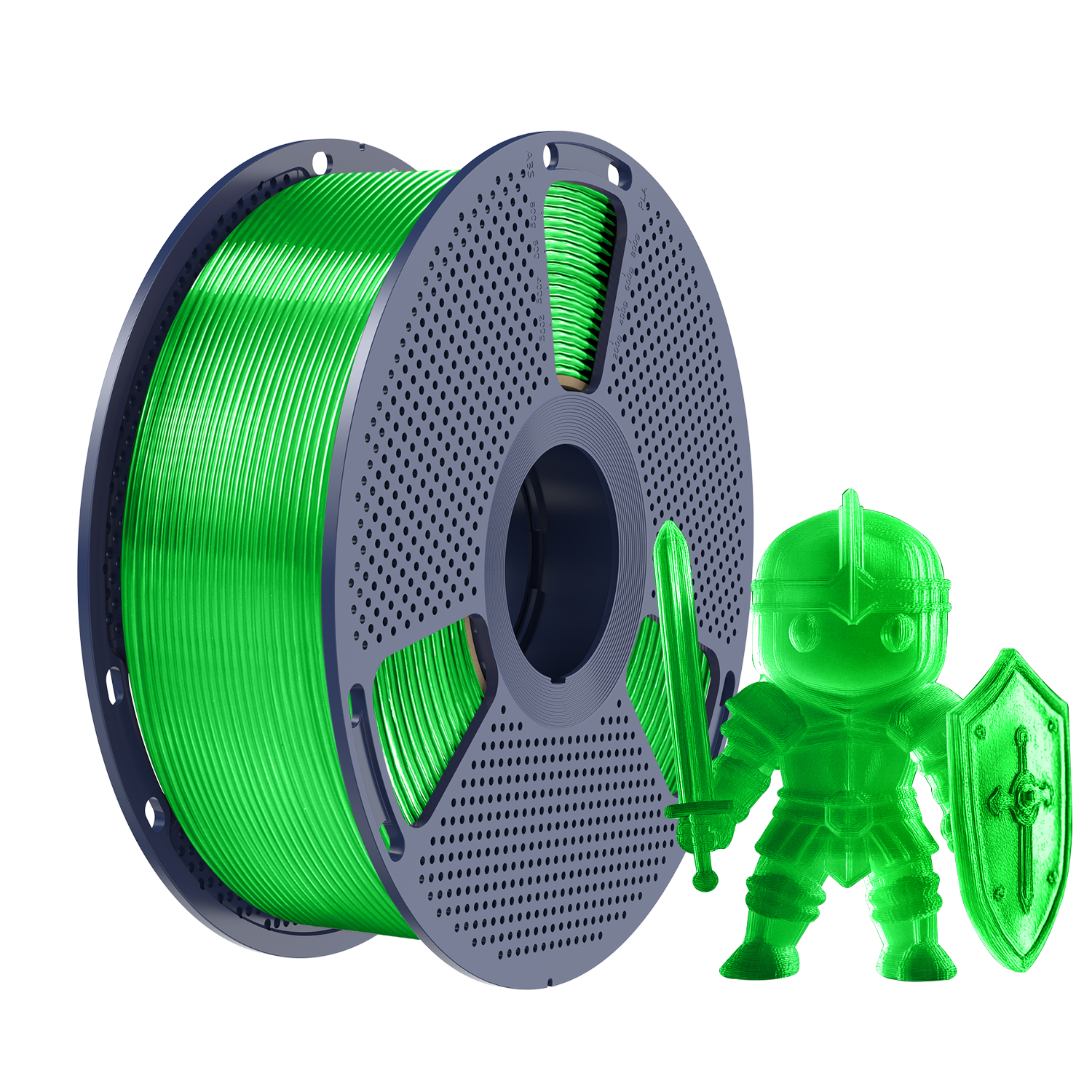 SUNLU PLA+ Transparent Green / Transparentny Zielony, przezroczysty
