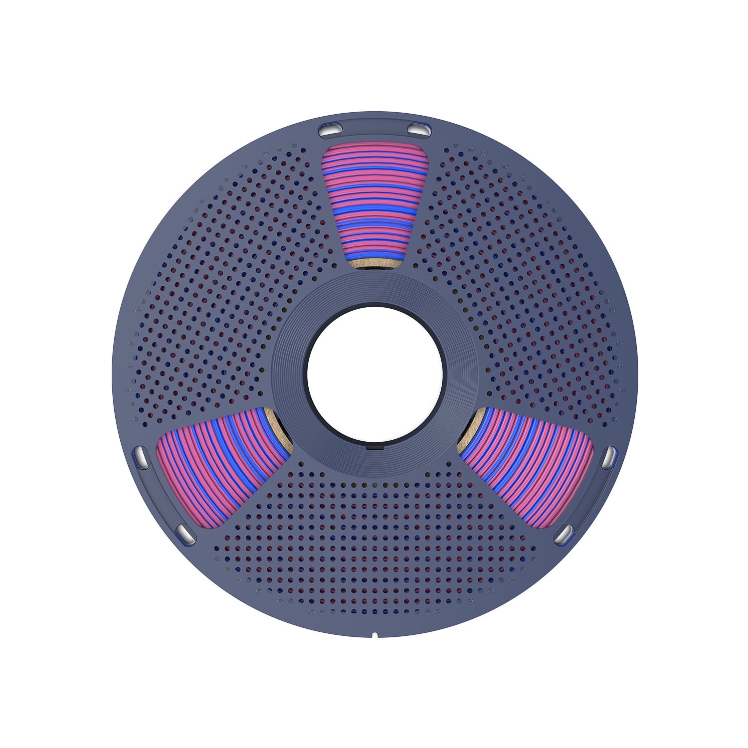 SUNLU PLA+ SILK Dual Red Blue / Czerwono - Niebieski multi, wielokolorowy, jedwabisty - obrazek 4